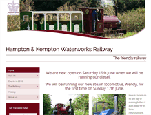 Tablet Screenshot of hamptonkemptonrailway.org.uk